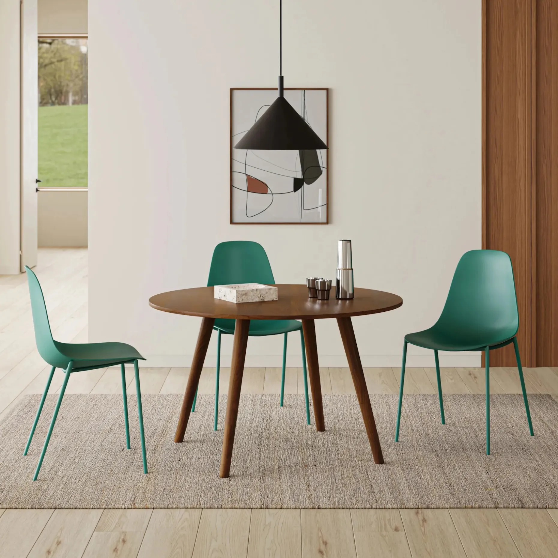 Svelti Dining Chair - Woodland Green