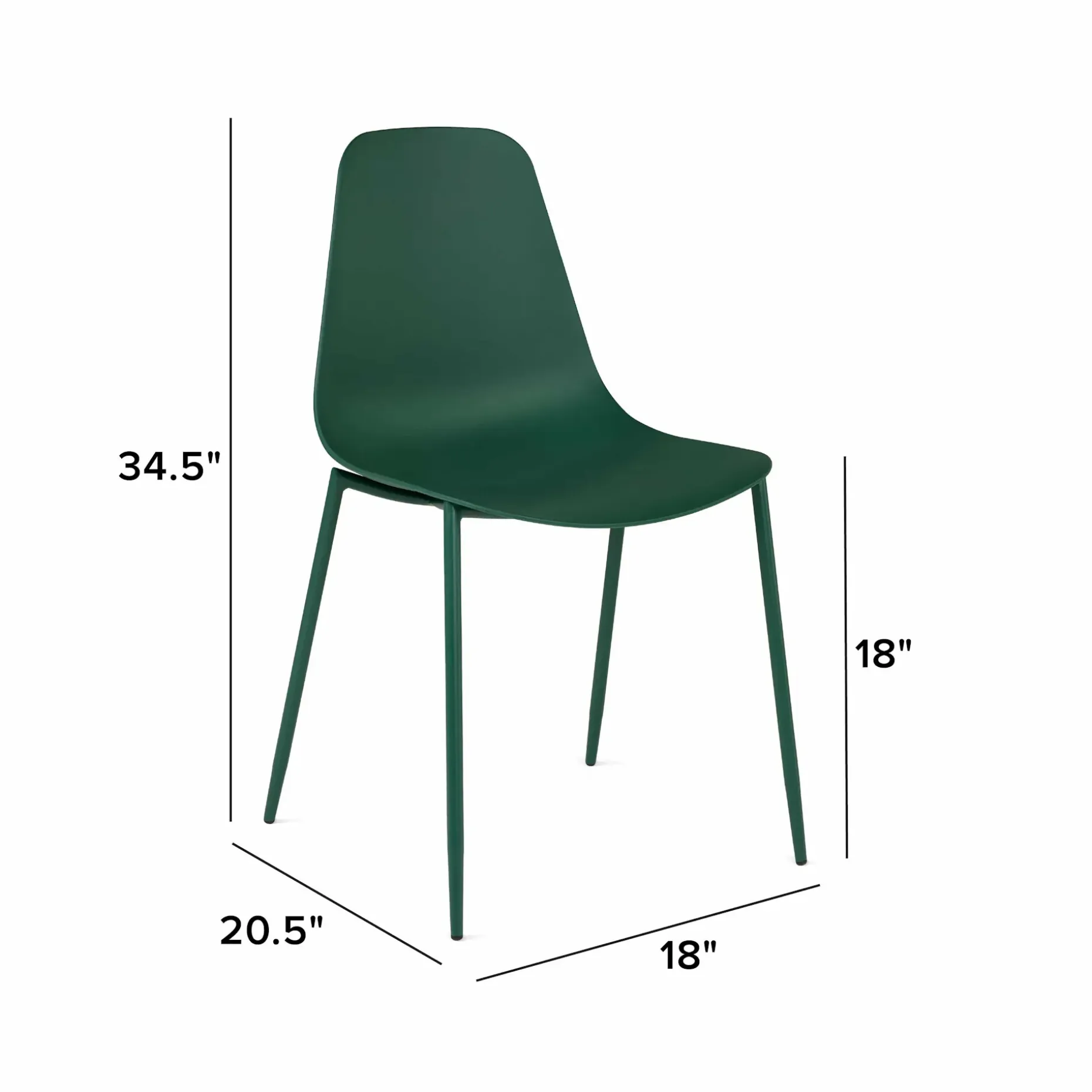 Svelti Dining Chair - Woodland Green