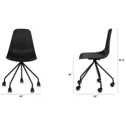Svelti Office Chair - Pure Black