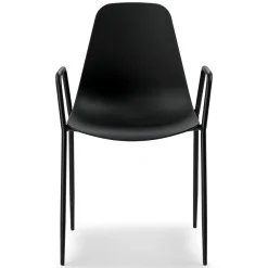 Svelti Stackable Dining Armchair - Pure Black