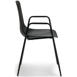 Svelti Stackable Dining Armchair - Pure Black