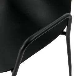 Svelti Stackable Dining Armchair - Pure Black