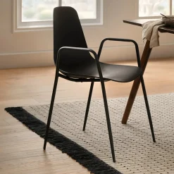 Svelti Stackable Dining Armchair - Pure Black