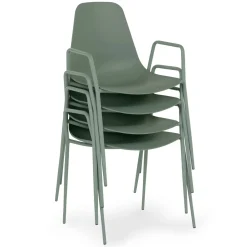 Svelti Stackable Dining Armchair - Aloe Green