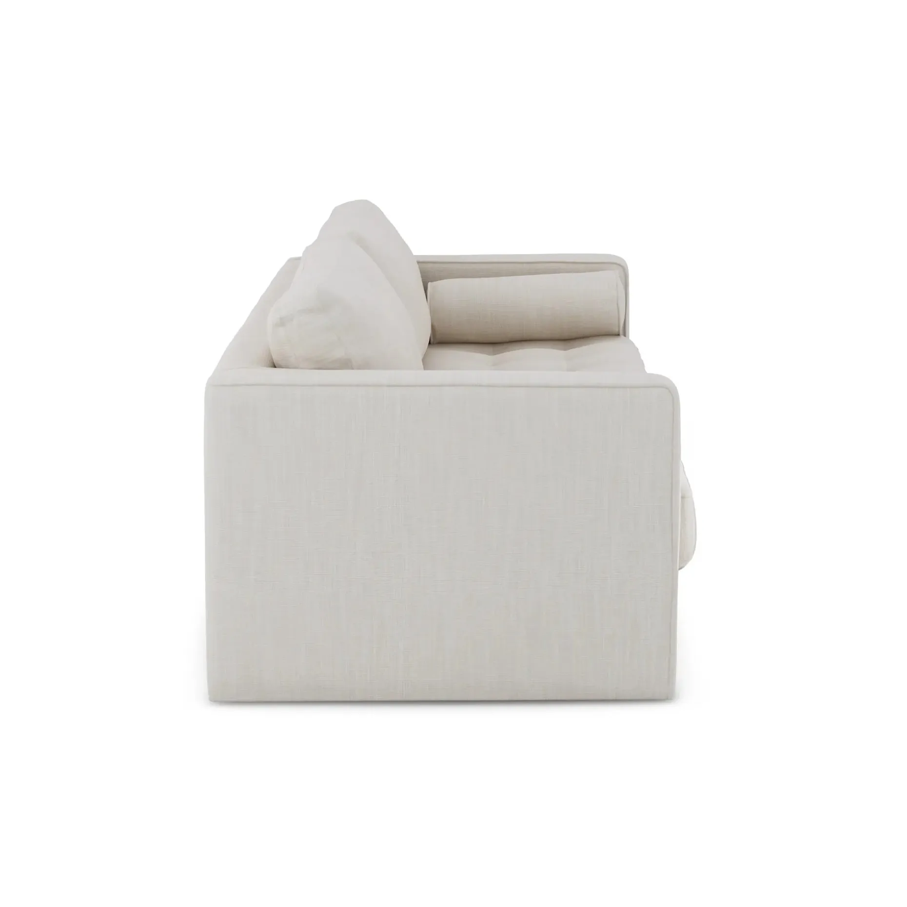 Sven 88" Grounded Tufted Sofa - Biscuit Cream