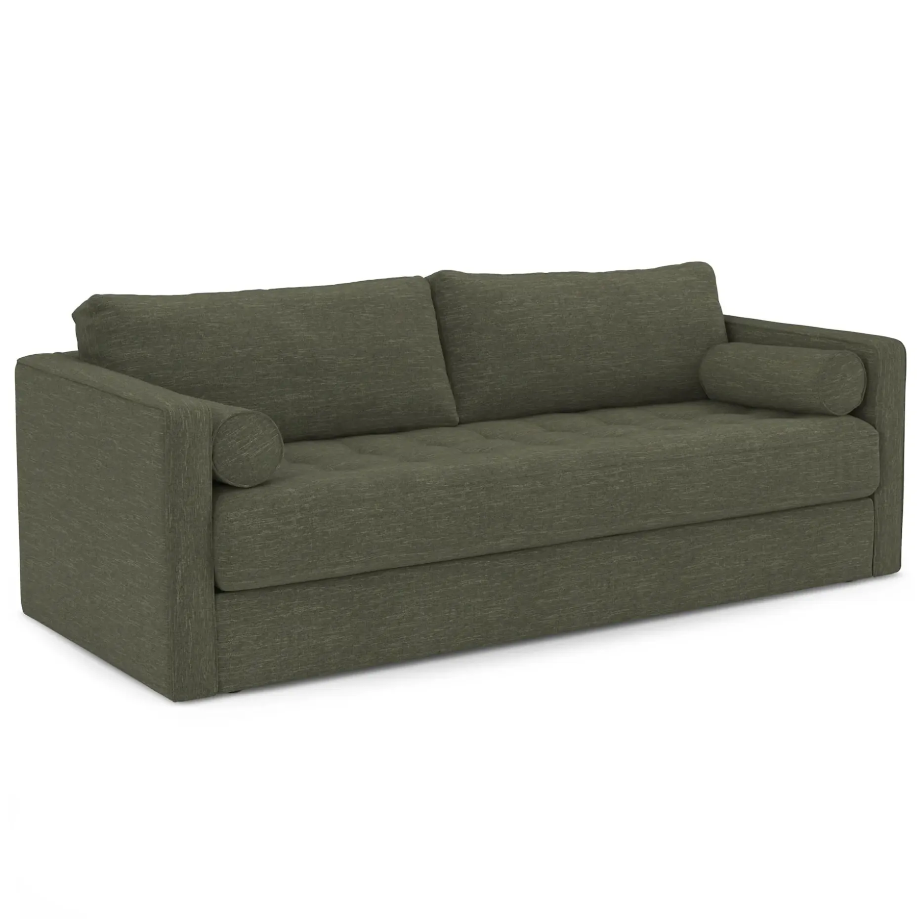 Sven 88" Grounded Tufted Sofa - Fir Green