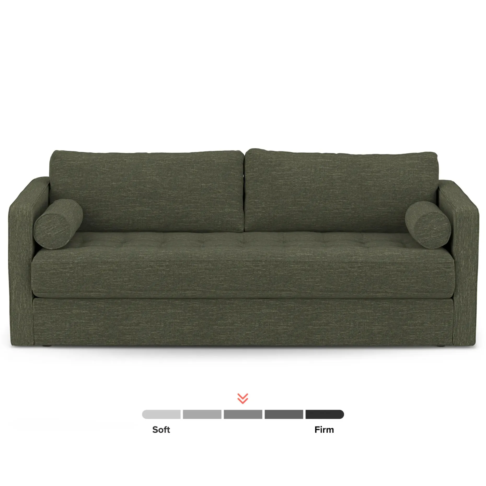 Sven 88" Grounded Tufted Sofa - Fir Green