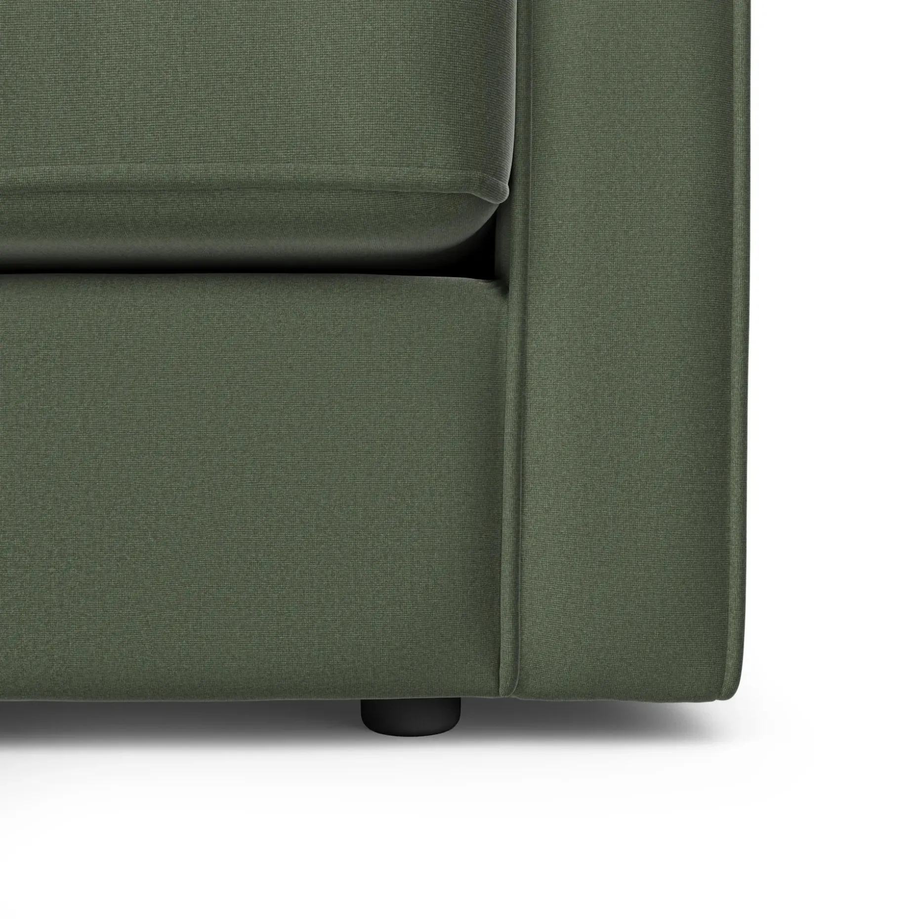 Sven 88" Grounded Tufted Velvet Sofa - Plush Pacific Green
