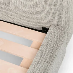 Sven King Tufted Bed - Birch Ivory