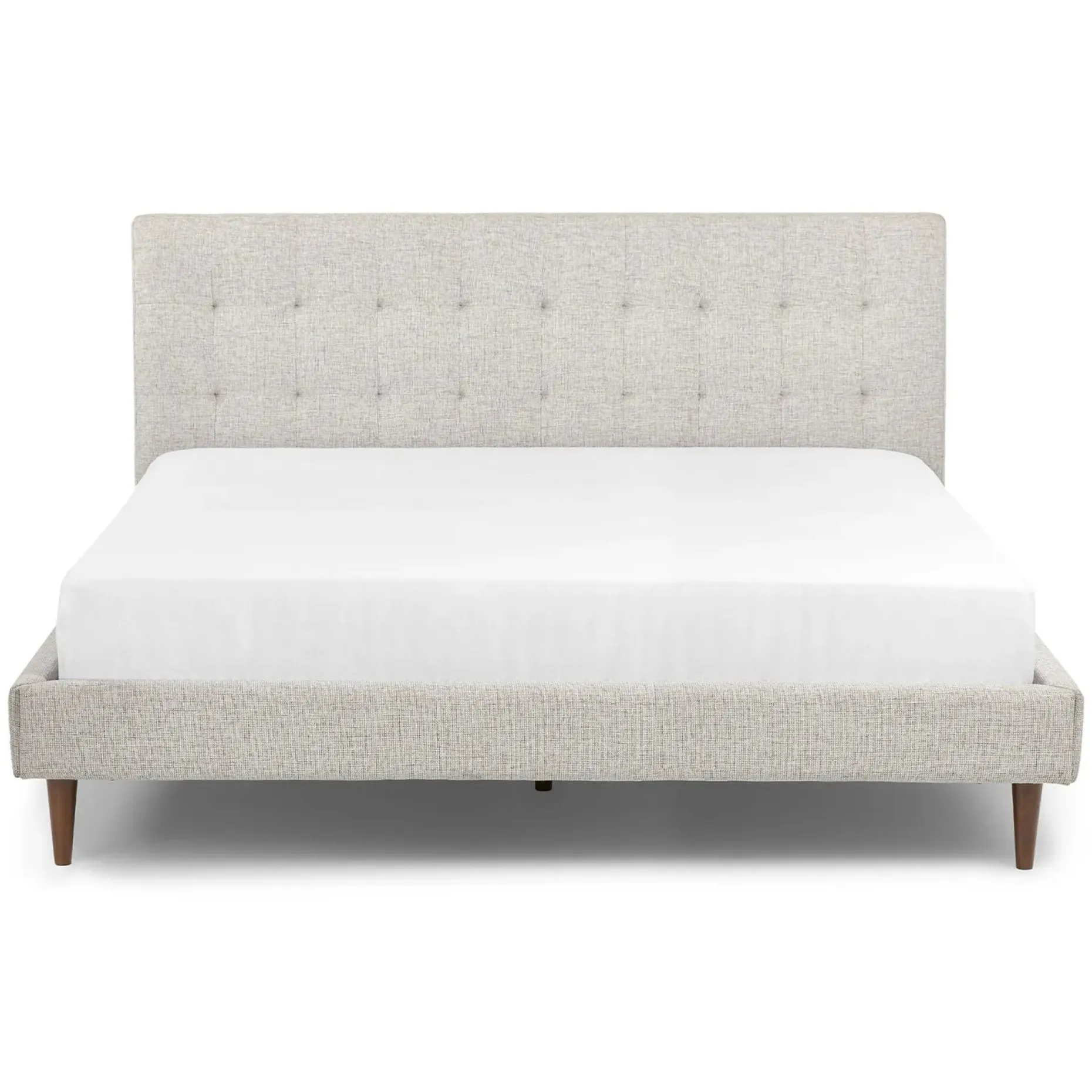 Sven King Tufted Bed - Birch Ivory
