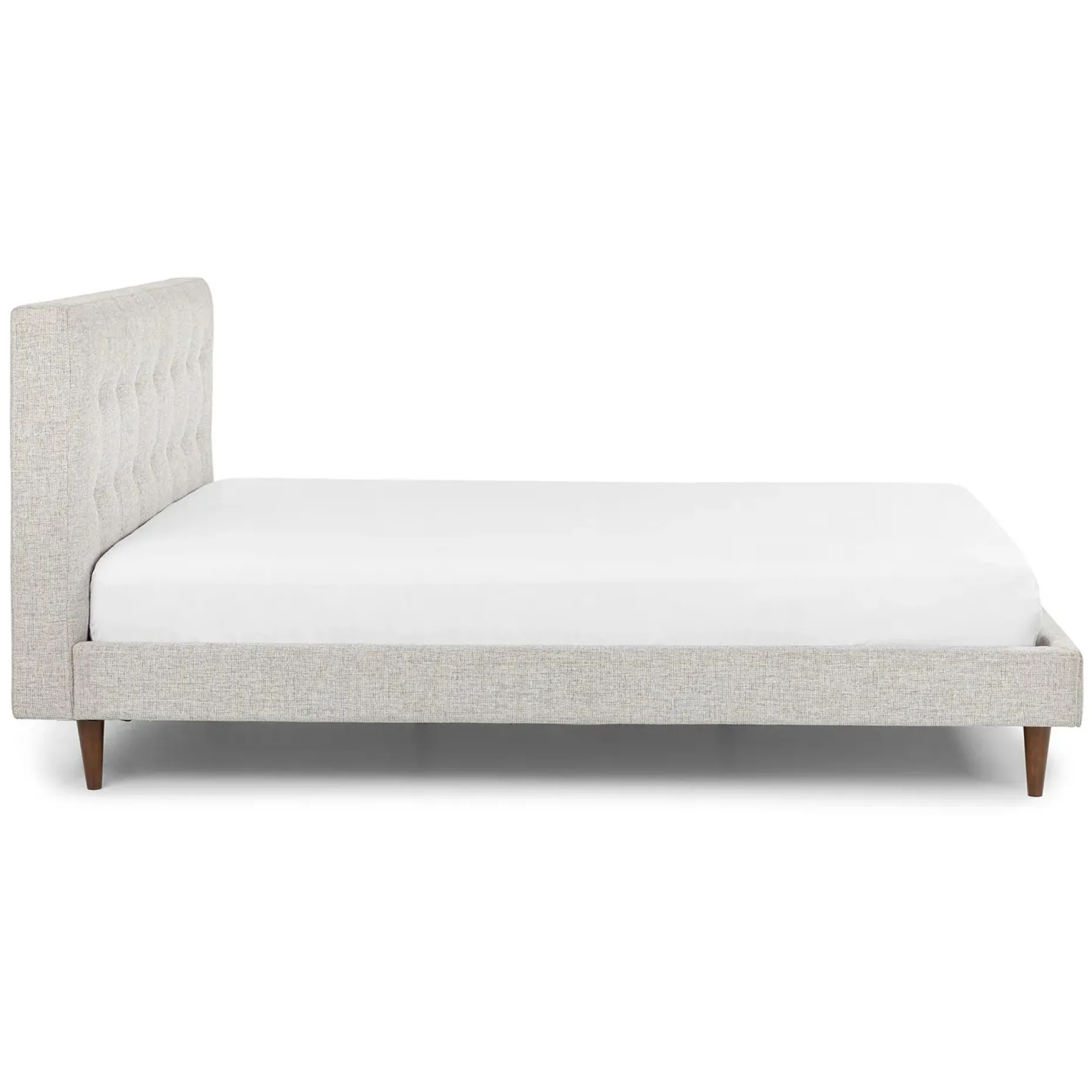 Sven King Tufted Bed - Birch Ivory