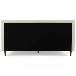 Sven King Tufted Bed - Biscuit Cream