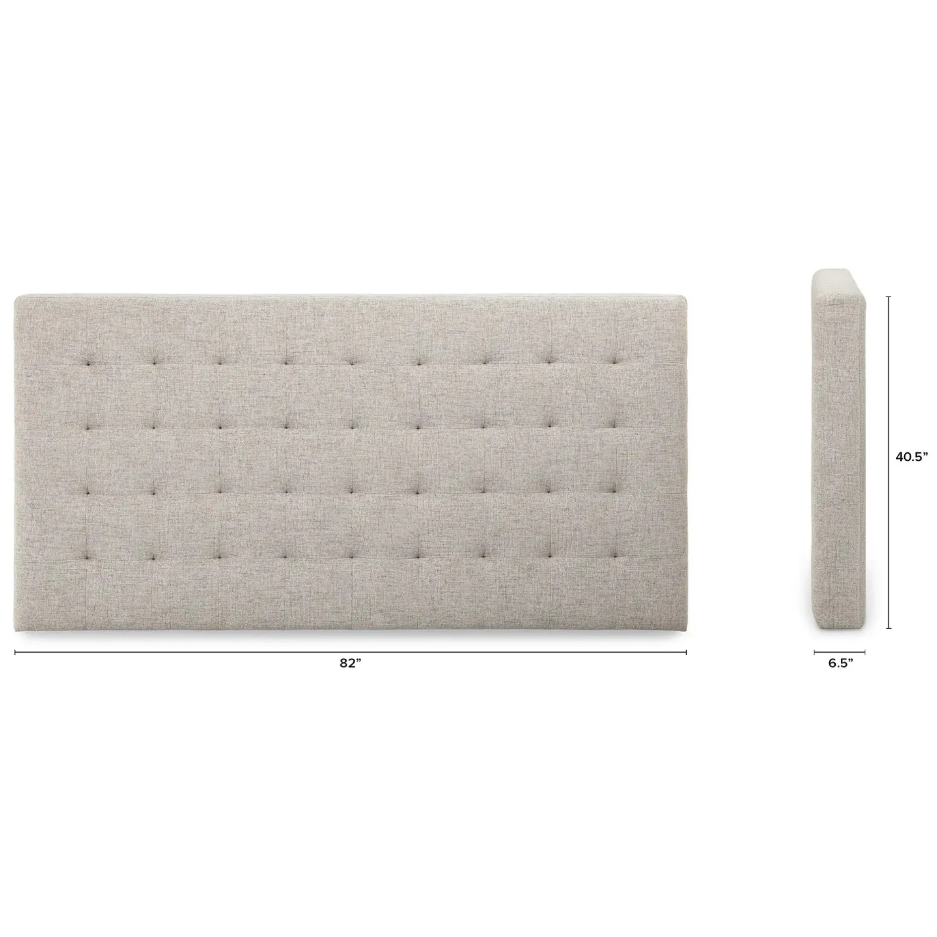 Sven King Tufted Headboard - Birch Ivory