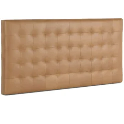 Sven King Tufted Leather Headboard - Charme Tan