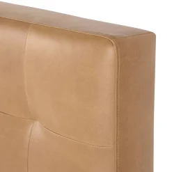 Sven King Tufted Leather Headboard - Charme Tan
