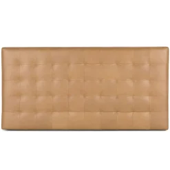 Sven King Tufted Leather Headboard - Charme Tan