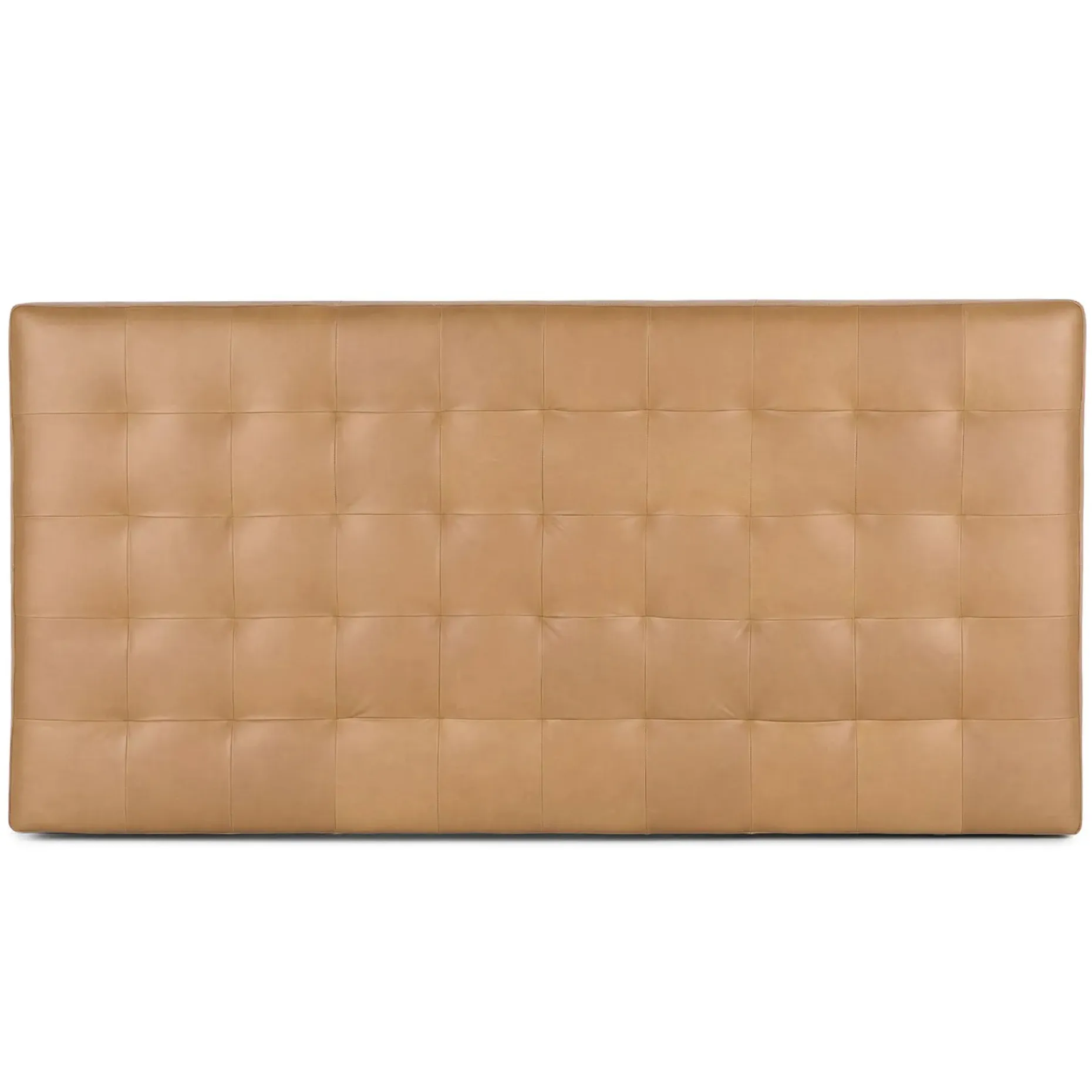 Sven King Tufted Leather Headboard - Charme Tan