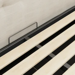 Sven King Tufted Storage Bed - Biscuit Cream