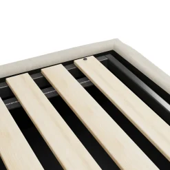 Sven King Tufted Storage Bed - Biscuit Cream