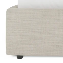 Sven King Tufted Storage Bed - Biscuit Cream