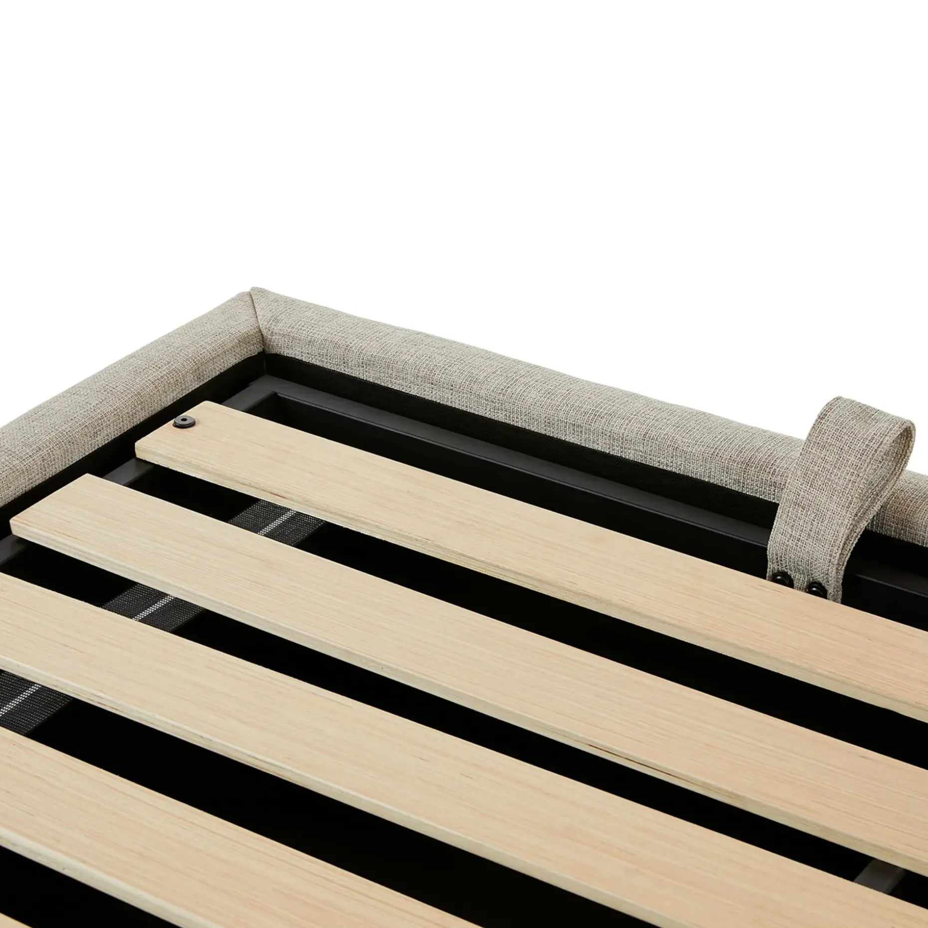 Sven King Tufted Storage Bed - Birch Ivory