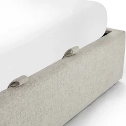 Sven King Tufted Storage Bed - Birch Ivory
