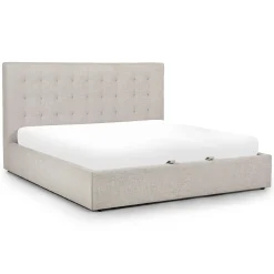 Sven King Tufted Storage Bed - Birch Ivory
