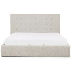 Sven King Tufted Storage Bed - Birch Ivory