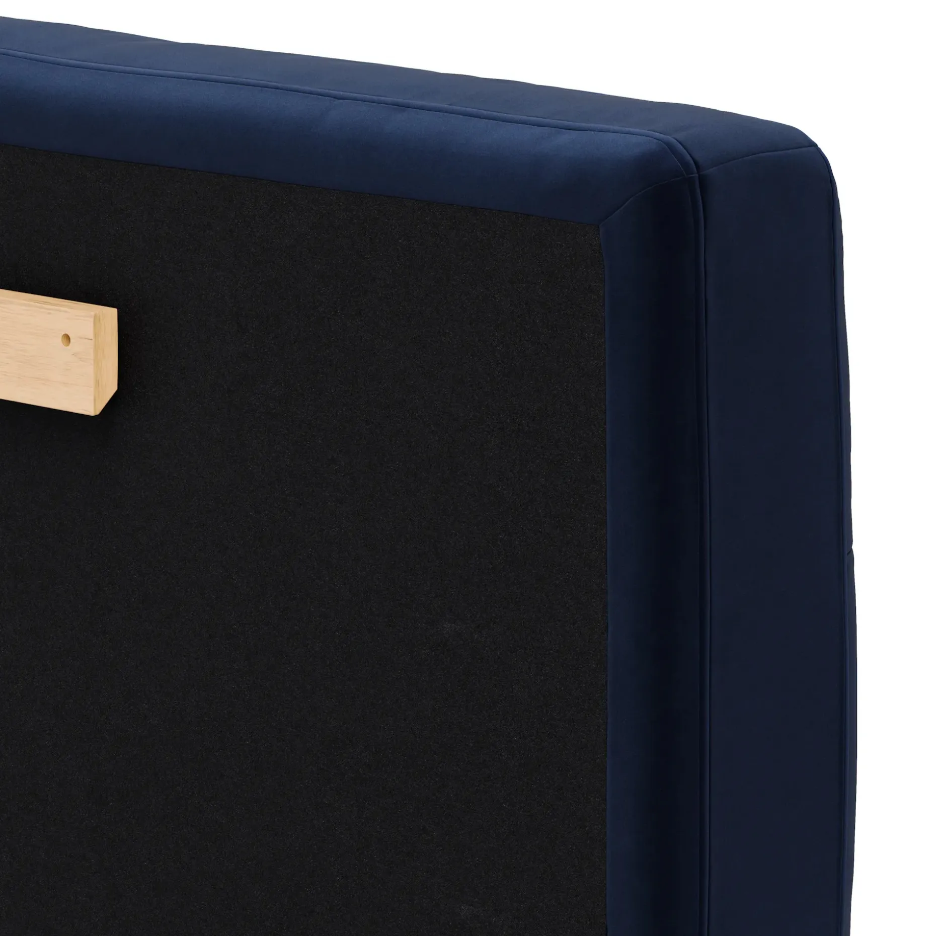 Sven King Tufted Velvet Headboard - Plush Cascadia Blue
