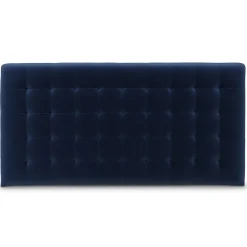 Sven King Tufted Velvet Headboard - Plush Cascadia Blue