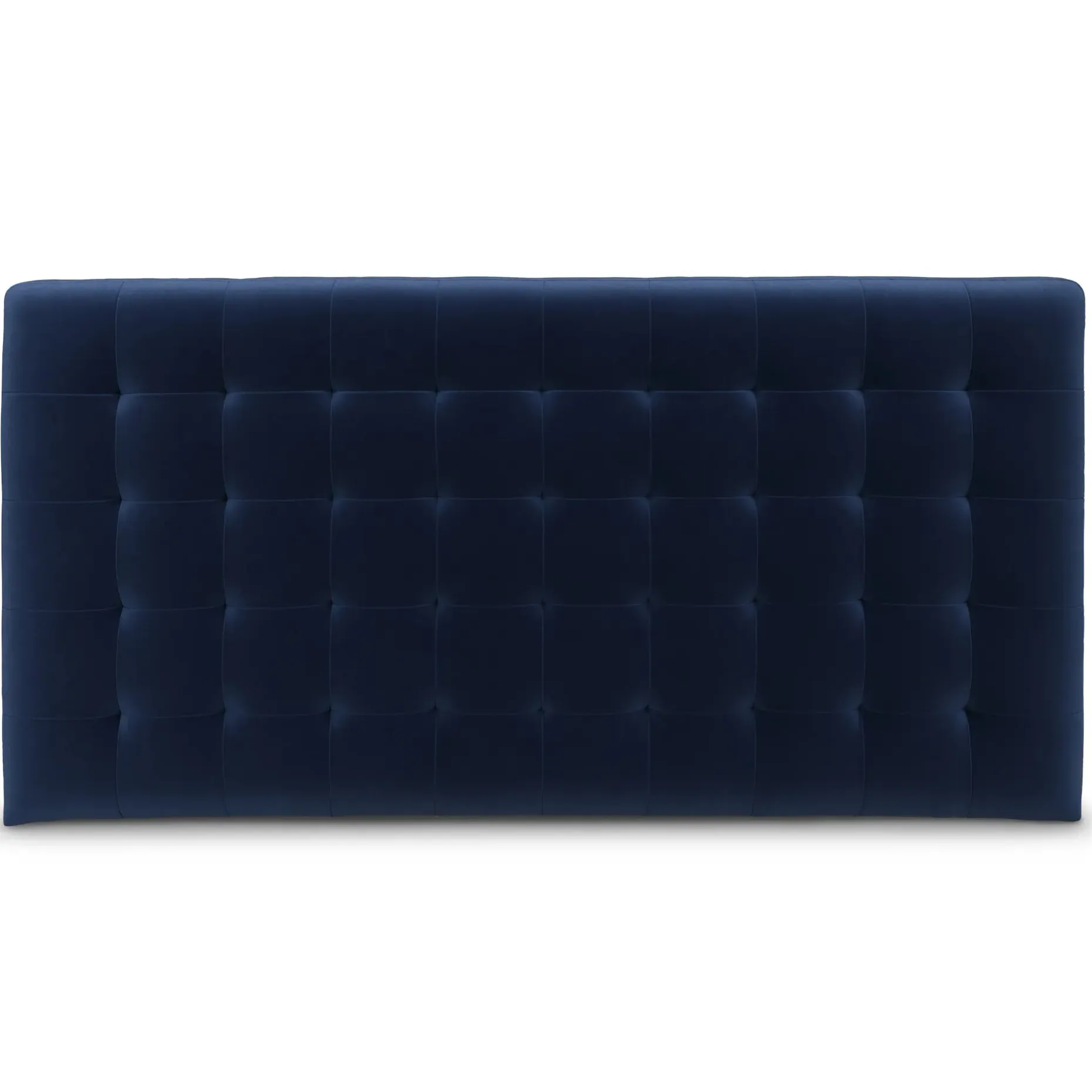 Sven King Tufted Velvet Headboard - Plush Cascadia Blue