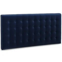 Sven King Tufted Velvet Headboard - Plush Cascadia Blue