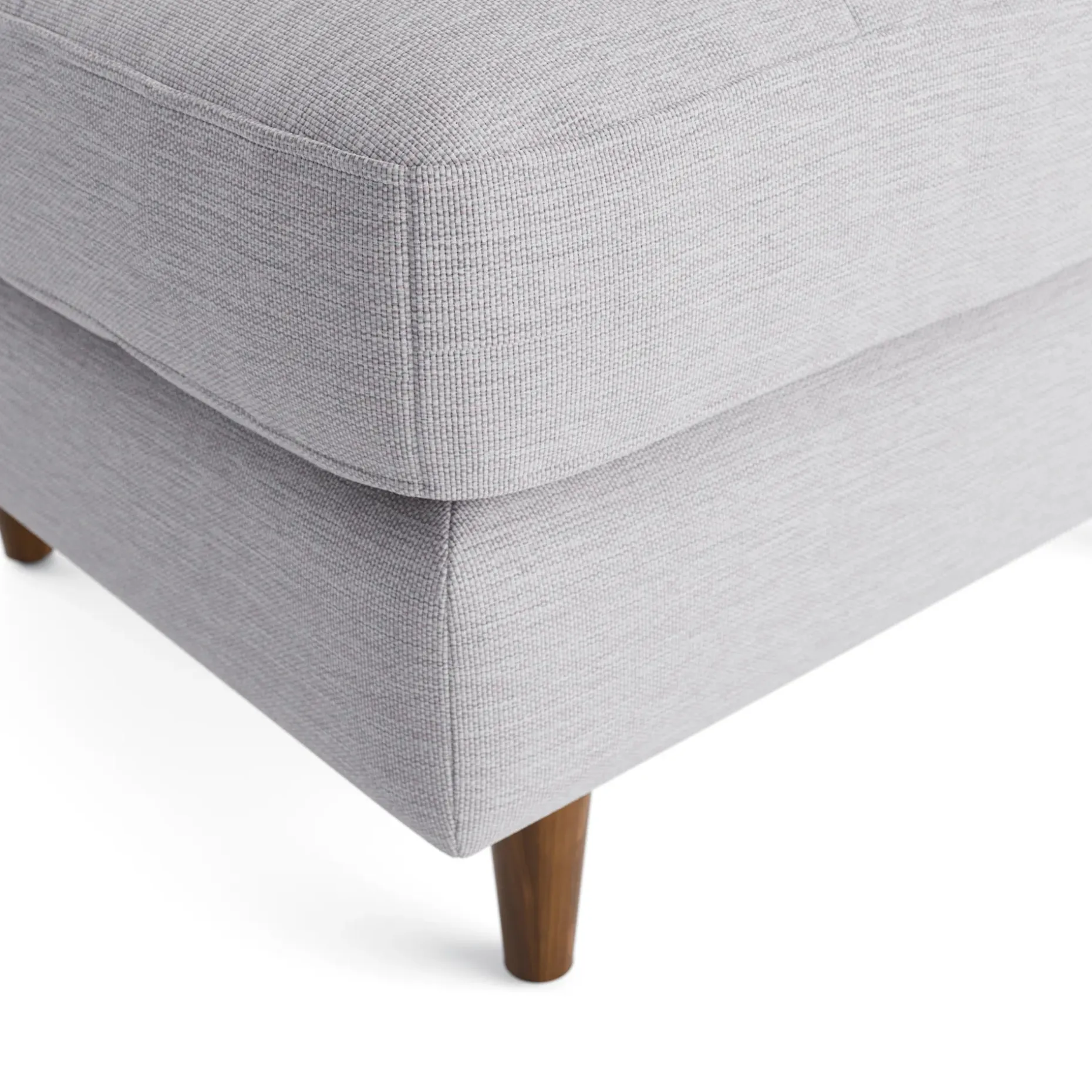 Sven 30" Ottoman - Silver Ivory