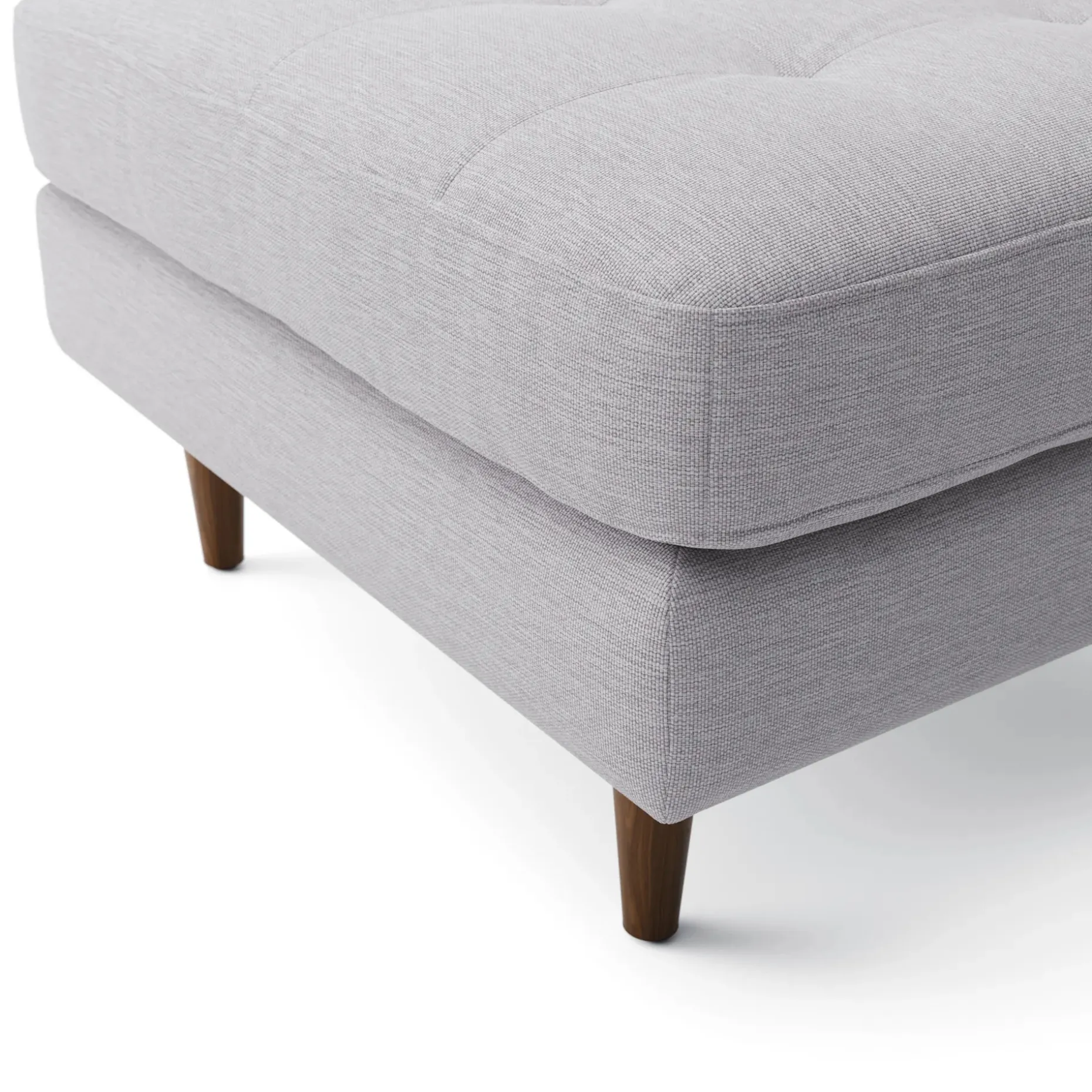 Sven 30" Ottoman - Silver Ivory