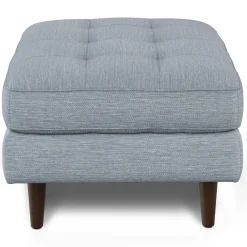Sven 30" Ottoman - Silver Light Blue