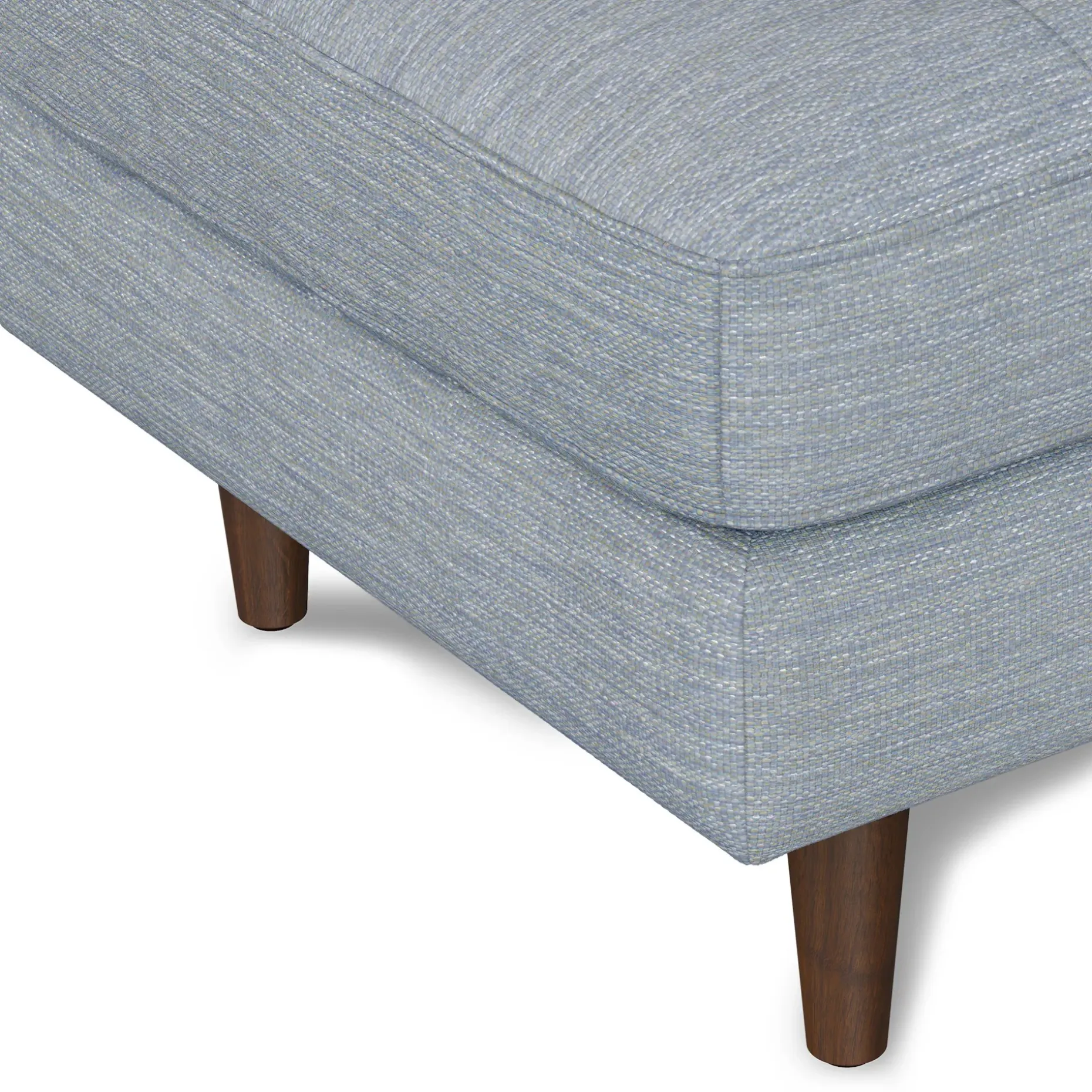 Sven 30" Ottoman - Silver Light Blue