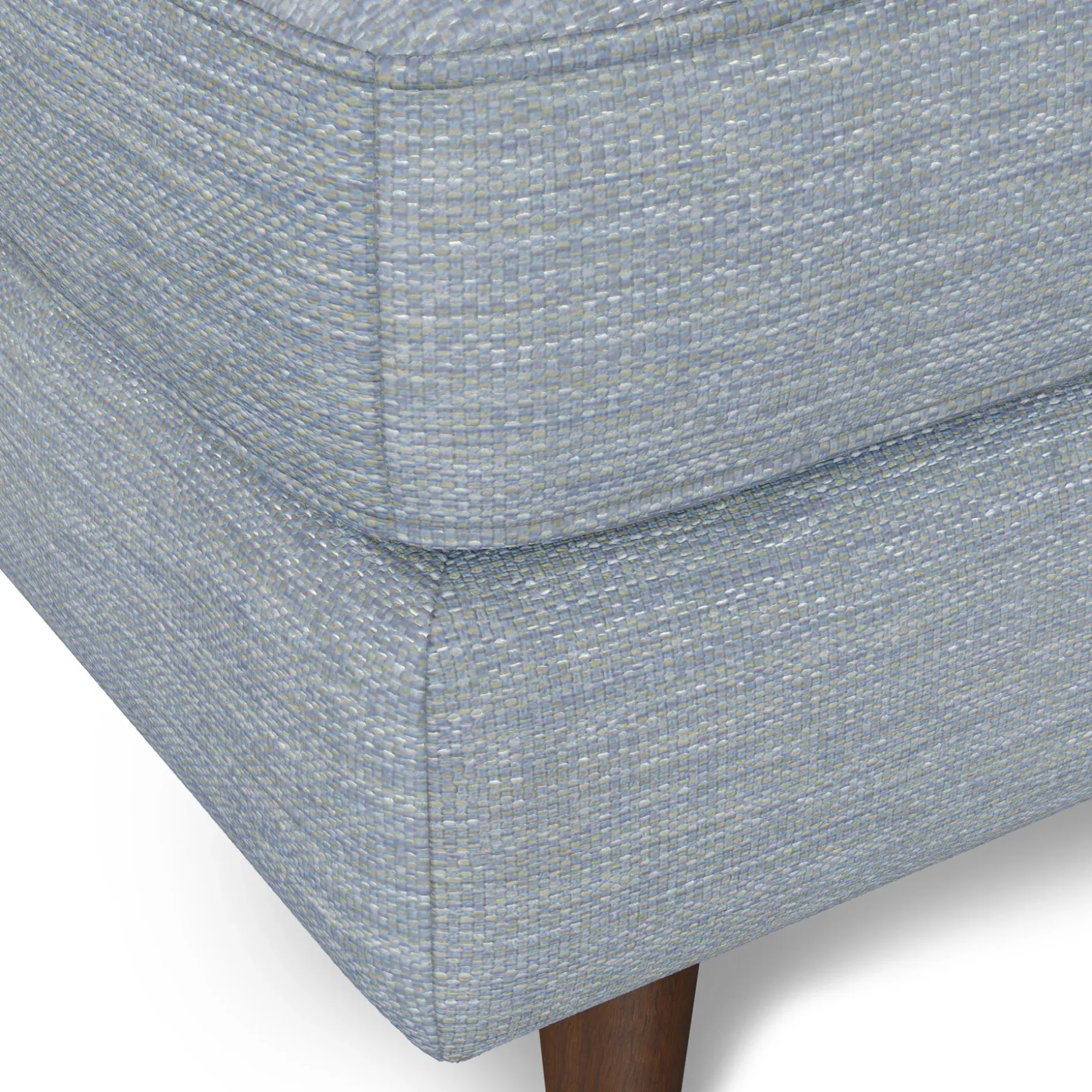 Sven 30" Ottoman - Silver Light Blue