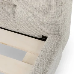 Sven Queen Tufted Bed - Birch Ivory