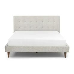 Sven Queen Tufted Bed - Birch Ivory
