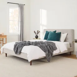 Sven Queen Tufted Bed - Birch Ivory