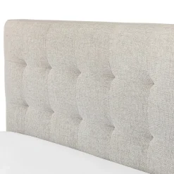 Sven Queen Tufted Bed - Birch Ivory