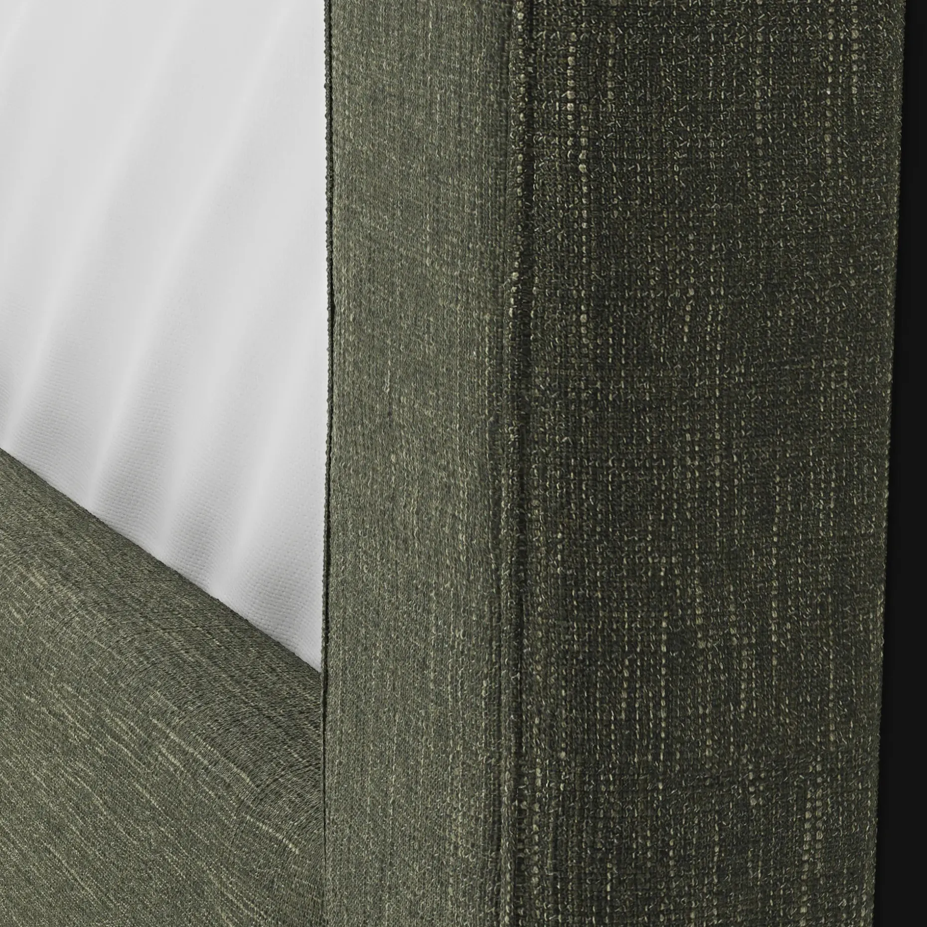 Sven Queen Tufted Bed - Fir Green
