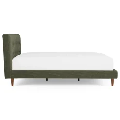 Sven Queen Tufted Bed - Fir Green