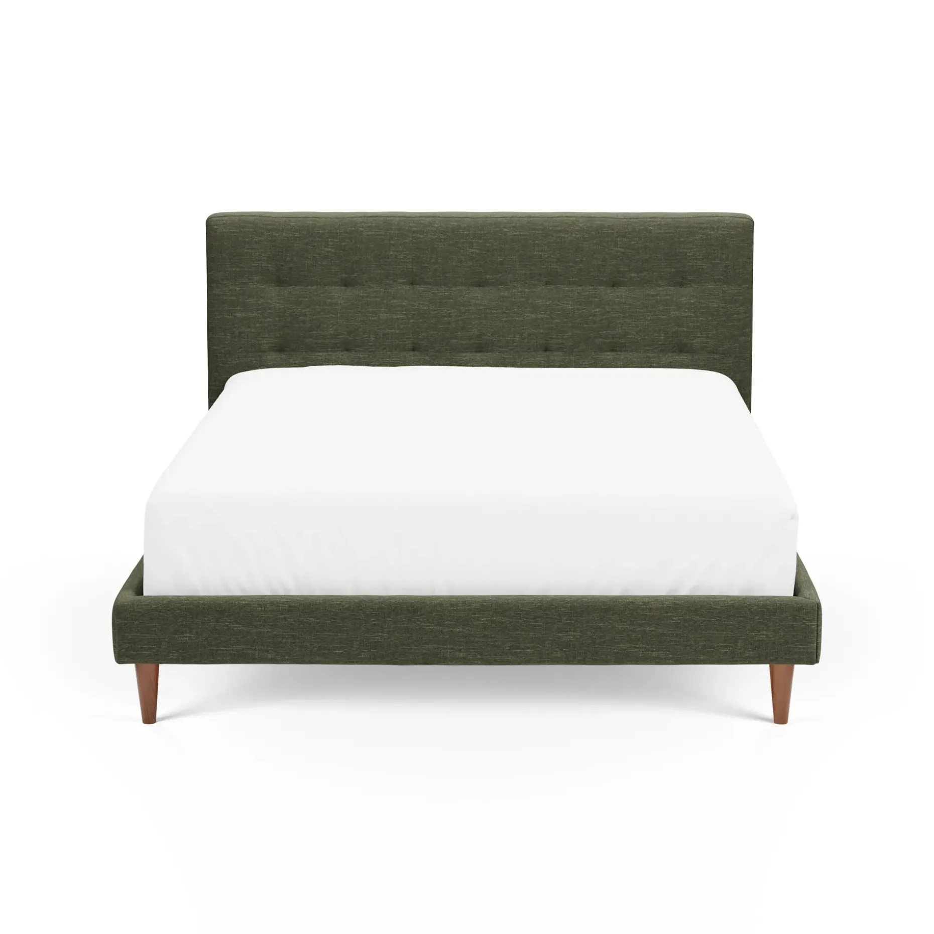 Sven Queen Tufted Bed - Fir Green