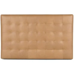 Sven Queen Tufted Leather Headboard - Charme Tan