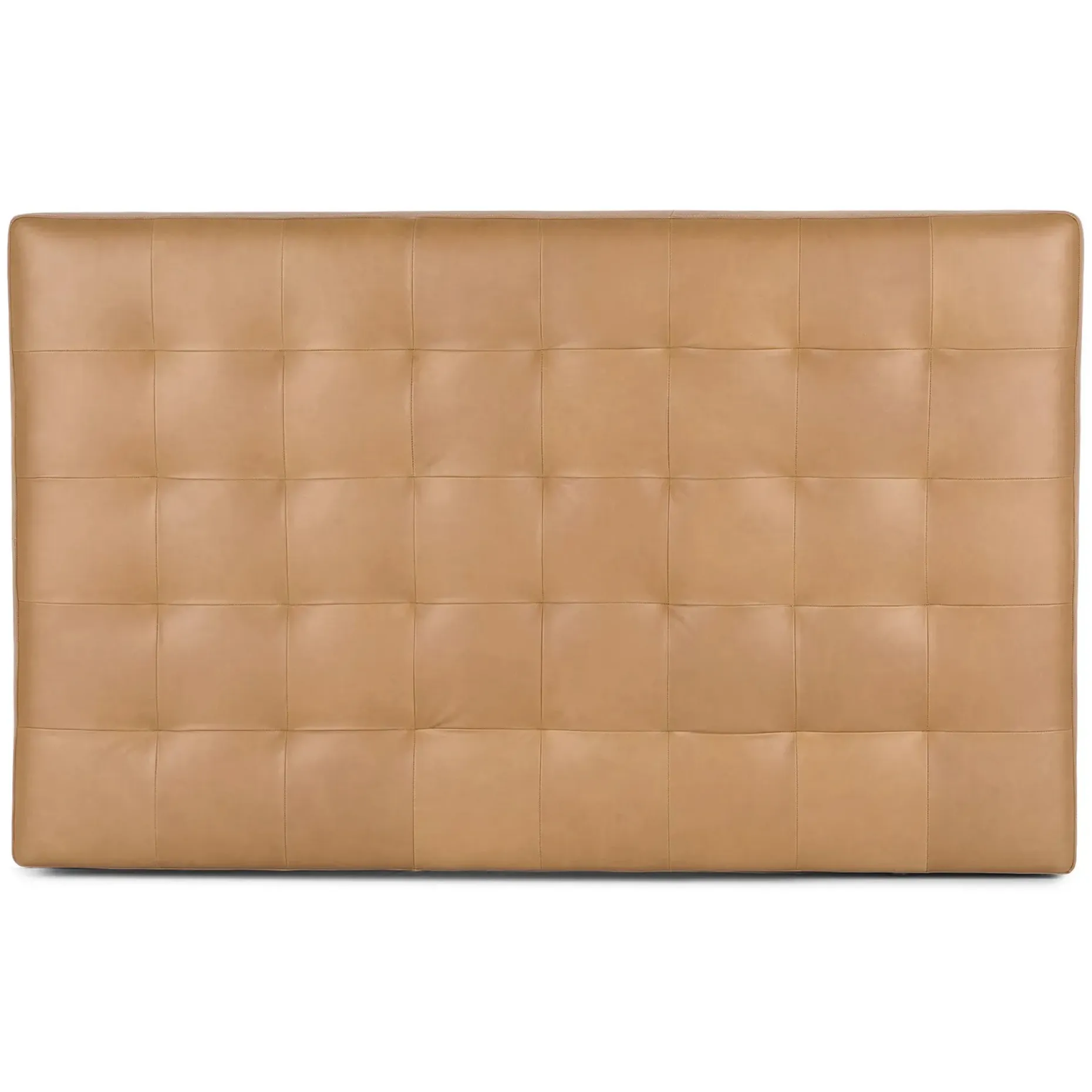 Sven Queen Tufted Leather Headboard - Charme Tan