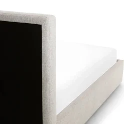 Sven Queen Tufted Storage Bed - Birch Ivory
