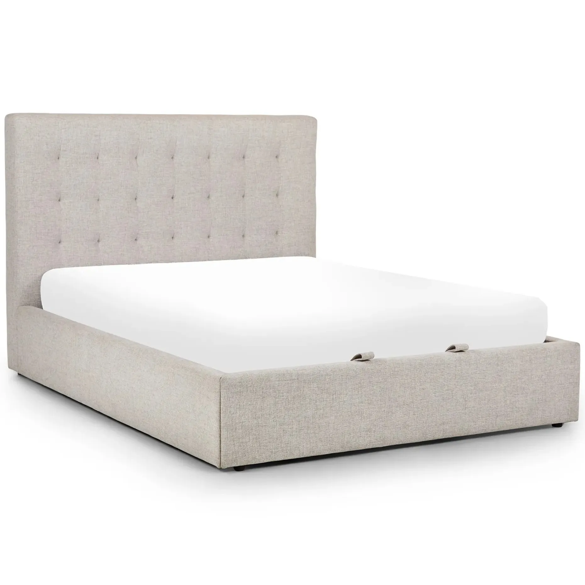Sven Queen Tufted Storage Bed - Birch Ivory
