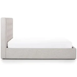 Sven Queen Tufted Storage Bed - Birch Ivory