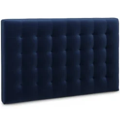 Sven Queen Tufted Velvet Headboard - Plush Cascadia Blue